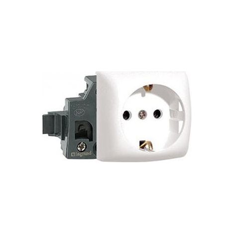 Base de enchufe 2P+TT blanco Legrand Oteo 086101