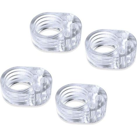 Fonepro Butées de porte, Lot de 6 butoirs de poignée de porte en PVC transparent, pour protéger les murs et empêcher les dommages (1/5)