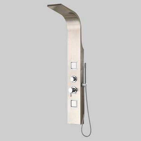 PANNELLO DOCCIA INOX MODELLO VEGA - Versione Idro