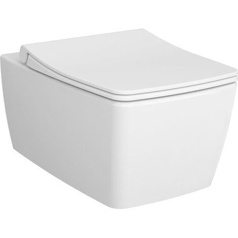 VITRA 7672B001-0101 Cuvette suspendue à chasse profonde Flush 2.0 Métropole