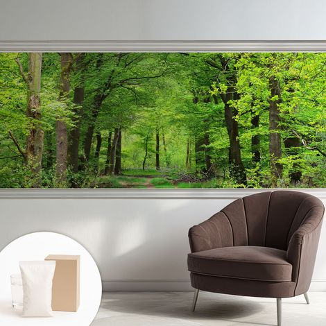 Carta Da Parati - Fotomurale In Vlies - per Decorazione pareti - Per La Cucina Camera Da Letto Per La Soggiorno Sentiero nel bosco 250x104 cm (1/5)