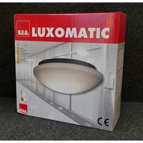 Hublot plafonnier blanc Ø 275x85mm montage mural ou plafond pour lampe 23W max culot E27 alim 230V IP40 BEG (1/3)