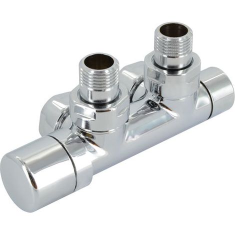 Zehnder - Eckmischer Set Q, 1/2, mit Steuerkopf links, Zulauf links, Abstand 50 mm, Edelstahl 839140