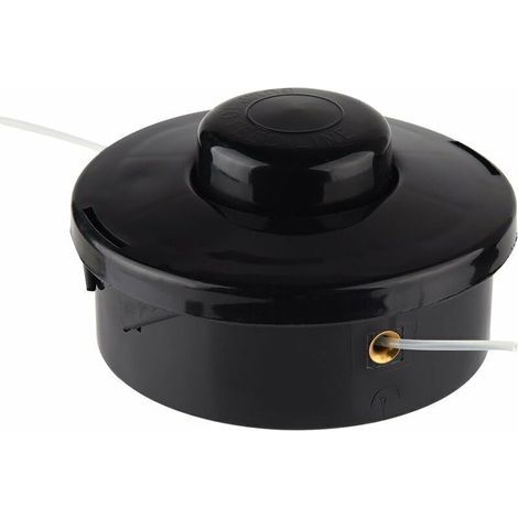 Tap & Go Nylon-Trimmerkopf – M10 x 1,25 Linksgewinde – Schnelles Schneiden mit 2 m 2,4 mm Faden – Kompatibel mit Freischneidern (1/4)