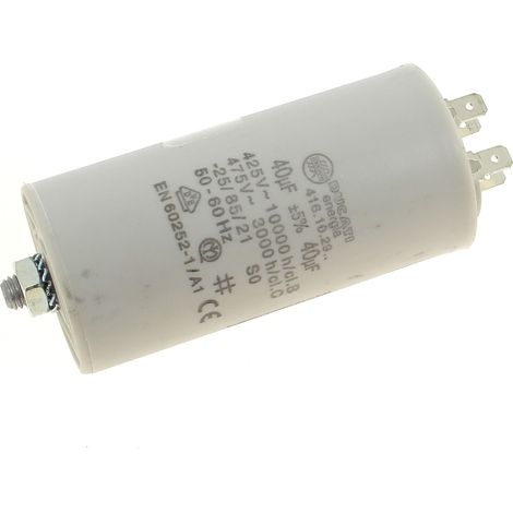 Condensador 40µf/400v - lavadora divers (1/2)