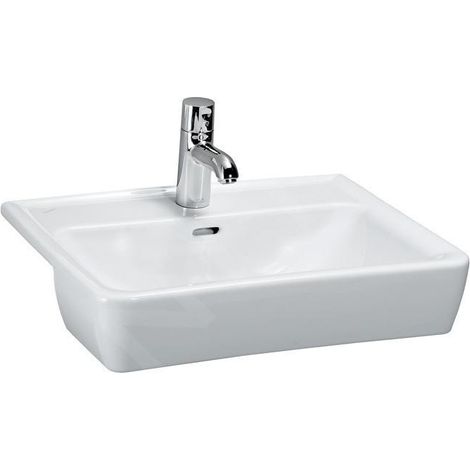 LAUFEN PRO A lavabo semi-encastré, 1 trou pour robinet, avec (1/3)