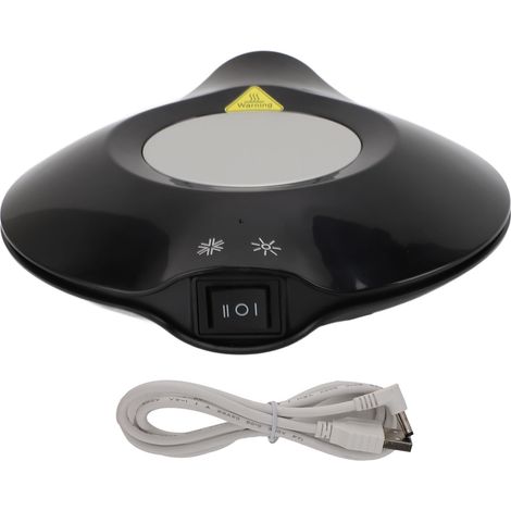 Chauffe-tasse portable 5V-9V 2A 10W-18W avec interface USB, fonction chaud/froid, arrêt automatique, idéal pour le café, les boissons chaudes et le thé au lait. (1/5)