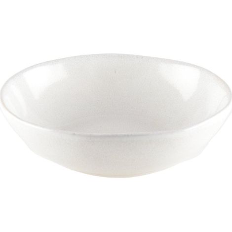Assiette Creuse Ronde en Céramique Blanc Cassé Design Classique 18,7 x 10 x 5 cm - PANGIVO (1/3)