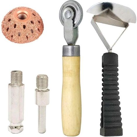 Herramientas Discos pulido neumáticos Disco pulido acero tungsteno 42 mm rodillo neumáticos Cuchilla rascadora afilar neumáticos pulido (1/5)