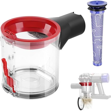 Contenitore/cestino per aspirapolvere Dyson V8 V7 SV10 SV11, filtro/cestino/vassoio, ricambi/accessori, contenitore/cestino di ricambio per Dyson. (1/5)