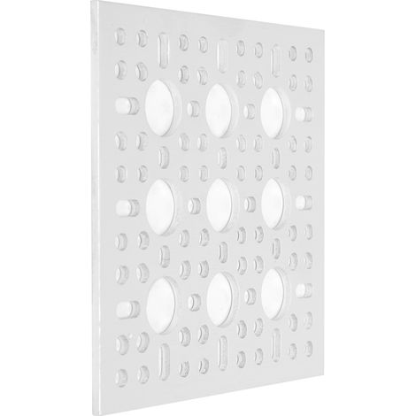 Panneau mural en grille d'aluminium à motif d'affichage, composant de contrôle industriel 3123‑0096‑096 (1/5)