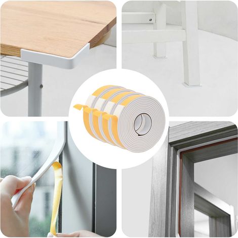 Ruban adhésif en mousse 4 pcs Blanc 30mm x 5m Mousse CR (1/5)