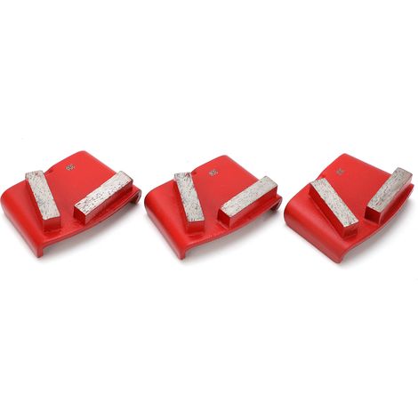 Lot de 3 pierres diamantées rectangulaires pour meulage du béton et ciment (1/5)