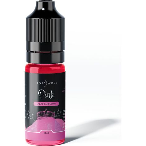 Tinte líquido rosa para velas 10 ml