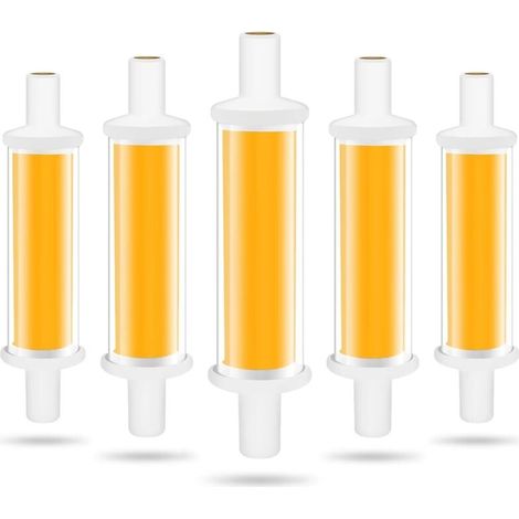 Ampoule LED R7S 78mm, 4.2W R7S LED Ampoules Équivalent 50W Lampe Halogène, Lumière Blanc Chaud 3000K 600LM COB Tube LED R7S, Non Dimmable, Angle de Faisceau 360°, Sans Scintillement (1/5)