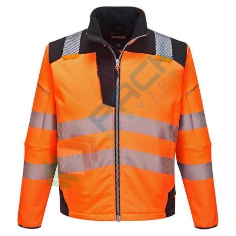 Giacca Softshell ad alta visibilità PW3 Arancione/Nero XS (1/2)