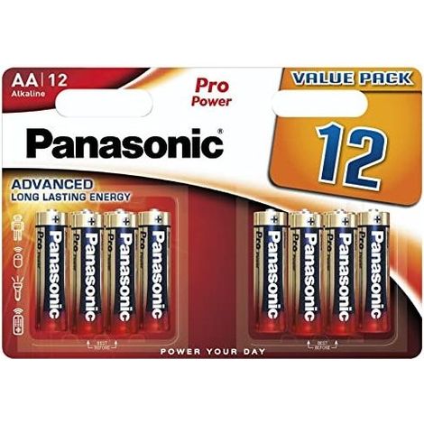 Panasonic Blister da 12 Batterie Stilo Pro Power 1,5v