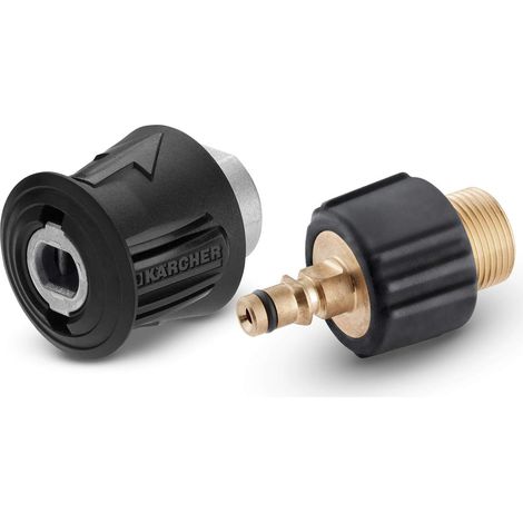 Lot de 2 Adaptateurs, Connexion Rapide, Tuyau Rallonge, Nettoyeur Haute Pression, Usage Extérieur