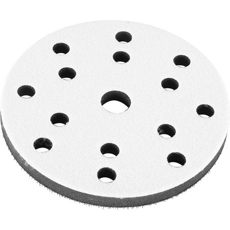 Weicher Polierschwamm mit 150 mm Durchmesser zwischen den Schleifpads (17 Löcher) (1/5)