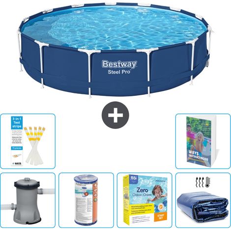 Bestway Steel Pro Rund - 396x84 cm - 7-teilig S224