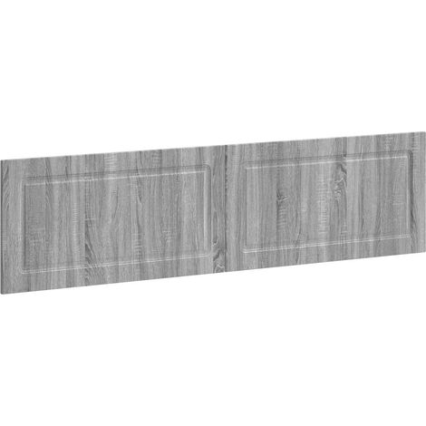 Tête de lit murale moderne gain de place bois d'ingénierie sonoma gris 199,5 x 3 x 50 cm (1/5)