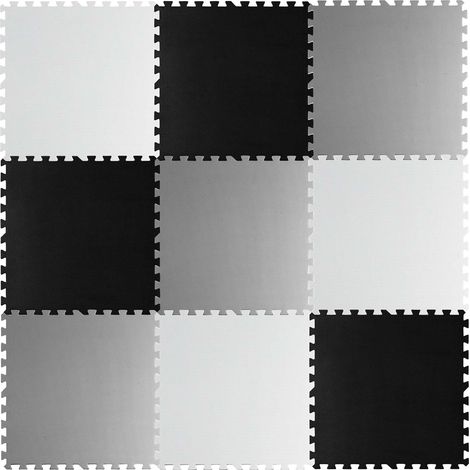Große Schaumstoff-Puzzlematte Schachbrett Ricokids 180x180cm 9St