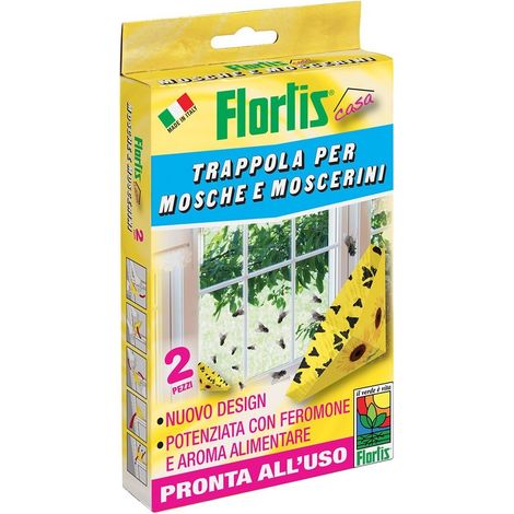 TRAPPOLA MOSCHE TRIANGOLARE 2 PEZZI (1/2)