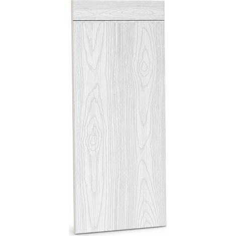 Pannello murale adesivo impermeabile per cucina effetto legno bianco 90 cm (1/5)
