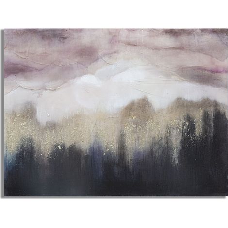 Toile Peinture Déco "Mountain" 60x80cm Multicolore (1/5)