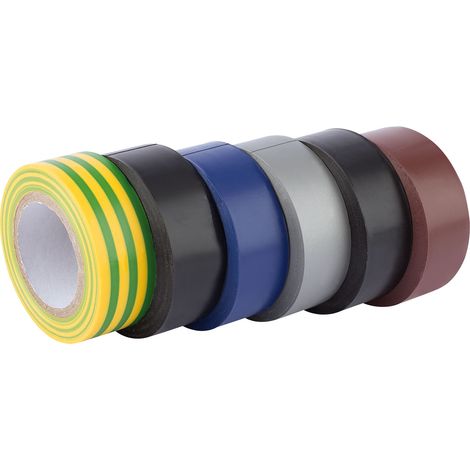 Draper Expert 6 x 10M x 19mm Mixed Colours Insulation Tape to BSEN60454/Type2 (90086) (1/5)