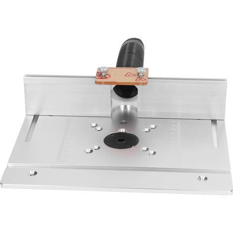 Kit de levage pour défonceuse, en alliage d'aluminium, rotation à 180°, plaque d'insertion multifonctionnelle pour table de défonceuse, pour le travail du bois (1/5)