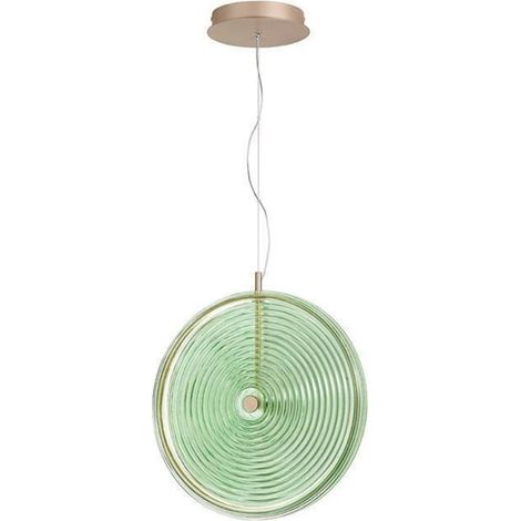 SOSPENSIONE JOKEY GRANDE VERDE 1 LUCE LED 3000K 1087LM 17W D.45CM (1/5)