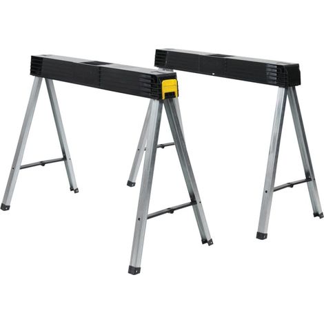 Stanley Folding Saw Horse Pair Twin Pack Max Load 340kg 1-97-475 STA197475