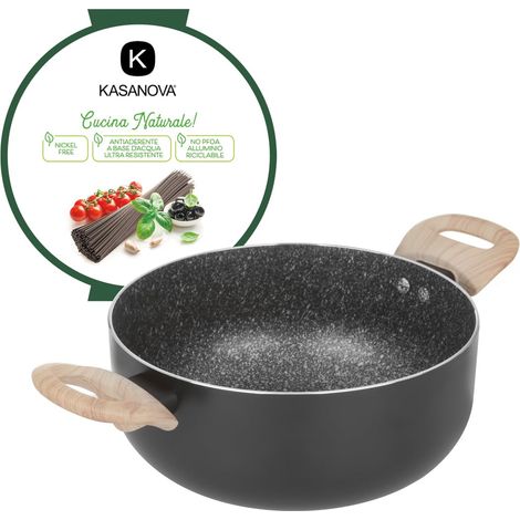 Casseruola in pietra nera Cm22, nero (1/5)