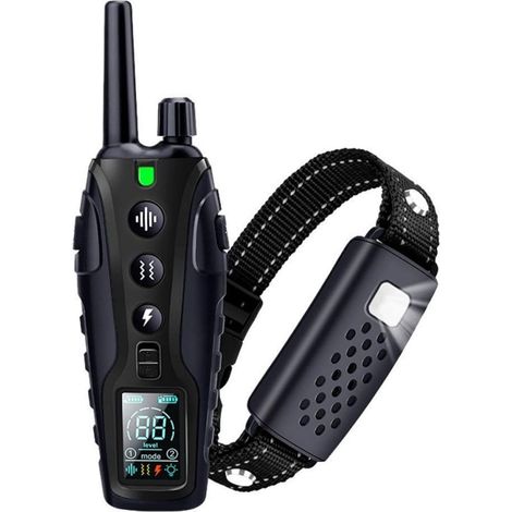 Collier de Dressage pour Chien avec Télécommande, Portée Longue 1000 m, 5 Modes, Puce Intelligente, Éducation Canine à Distance (1/5)