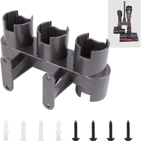 Supporto per accessori da parete, set adattatore convertitore per Dyson V11 V10 V8 V7, ricambio per aspirapolvere Dyson (grigio) (1/4)