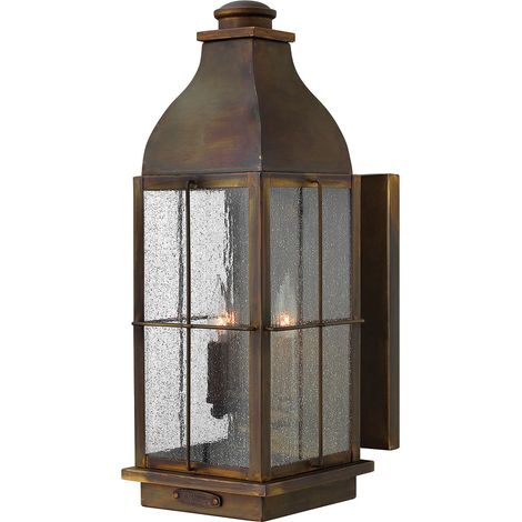 Elstead Bingham - Lanterna da parete grande 3 luci da esterno Light Sienna IP44, E14 (1/4)