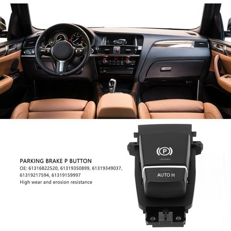Pulsante del freno di stazionamento 61316822520 con interruttore automatico H - Compatibile con BMW Serie 5, 6, X3, X4, F10, F11, F06 2009-2013 (1/5)