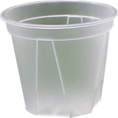 12/15/18cm Pot transparent pour orchidée - Pot de rempotage intérieur pour plantes grasses, herbes aromatiques - Diamètre extérieur 12cm (1/4)