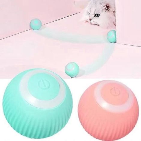 Jouets pour chats - Balle active/balle qui bouge, bleue et rose (1/5)