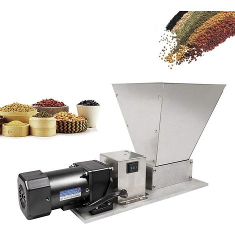 Electric Grinder Home Brew Mill - Tritatutto 220 V 75 rpm, macinino per cereali con imbuto da 4 l, utilizzato in orzo, cereali, acciaio inossidabile