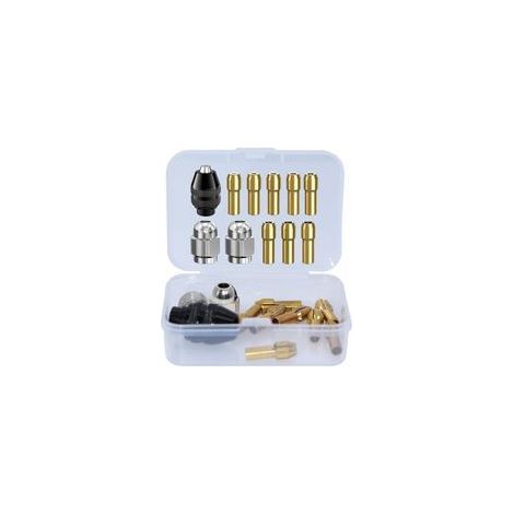 Set mit 11 Dremel-Spannfuttern inklusive Koffer – Schnellspannklemmen für Dremel-Werkzeuge, ideal für Präzisionsarbeiten. (1/5)