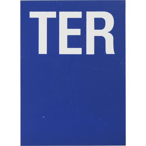 THIRARD - Plaque signalétique "TER" 65x90mm avec adhésif - THIRARD (1/5)