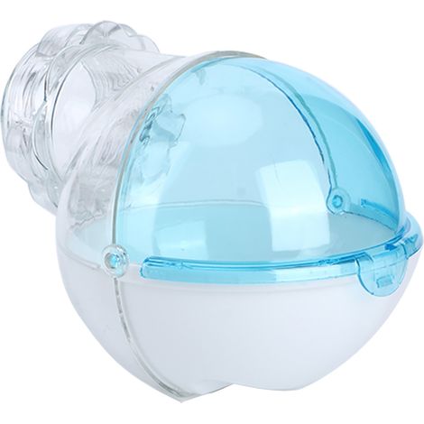 Roue d'exercice pour hamster de 13 cm, jouet en plastique pour petits animaux de compagnie (bleu) (1/5)