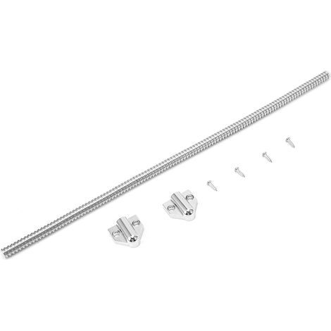 Stück 40 cm lange Türschnalle mit dreieckigen Enden zur Einsteckmontage, freiliegendes Schutzkabel (1/5)