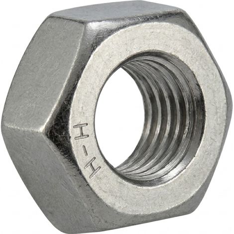 10 Ecrous Hexagonaux M33 mm - DIN 934 - Inox A2 - D-Work