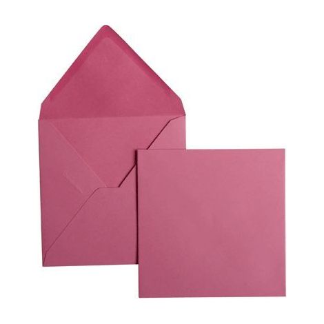 Enveloppes pollen 14x14 rose hortensia - x20