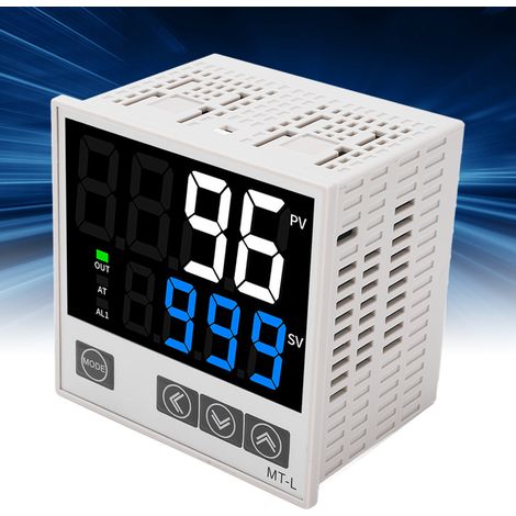 Intelligenter PID-Temperaturregler mit Digitalanzeige, AC 100–240 V, mit automatischer Regelung, KJE-Eingangsrelais und statischem Ausgang, 96 x 96 mm (1/5)