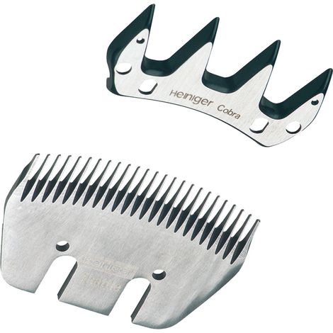 Jeu de peignes Heiniger 25 et 4 dents pour tondeuse bovin (1/4)