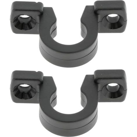 2x Lacet espagnolette collier en plastique noir entraxe 36mm Volet Battant Fenêtre Butée Maintien